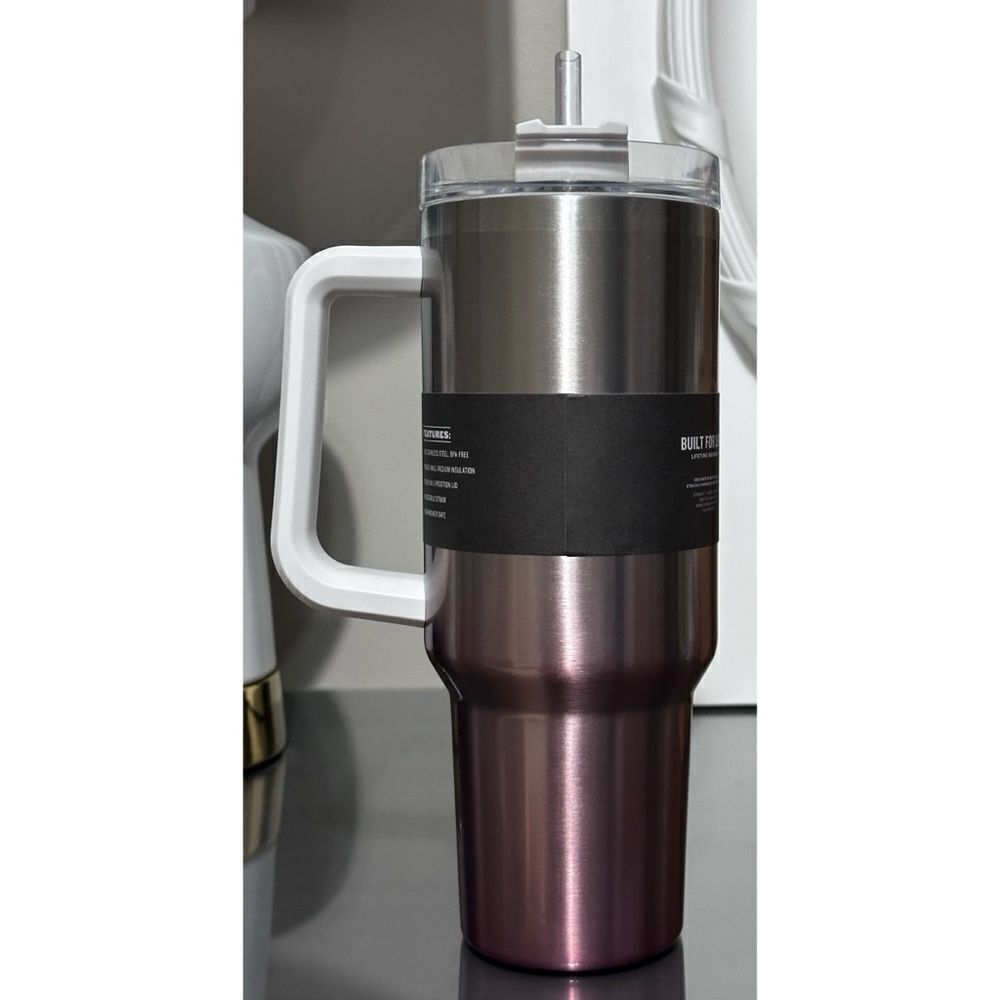 Stanley Adventure Quencher 40oz Stainless Steel‎ Tumbler, CHAMPAGNE OMBRE - Picture 2 of 4